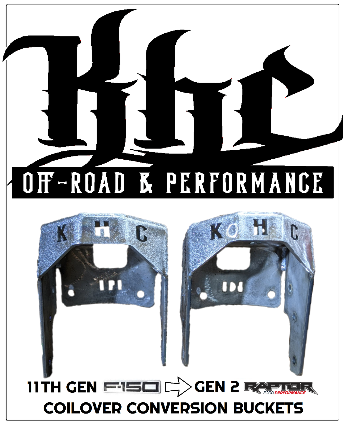 11th Gen F150 → Gen 2 Raptor Coil Over Conversion Buckets