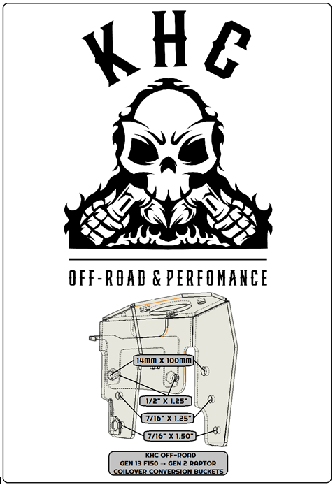 13TH GEN F150 (15'-20') → GEN 2 RAPTOR COIL OVER CONVERSION BUCKETS