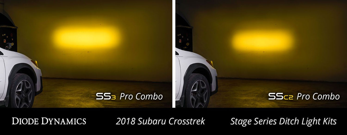 Stage Series Backlit Ditch Light Kit for 2018-2022 Subaru Crosstrek