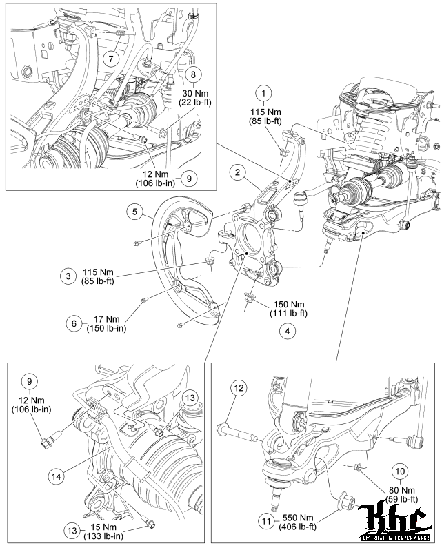 SVT Raptor Steering Kunckle