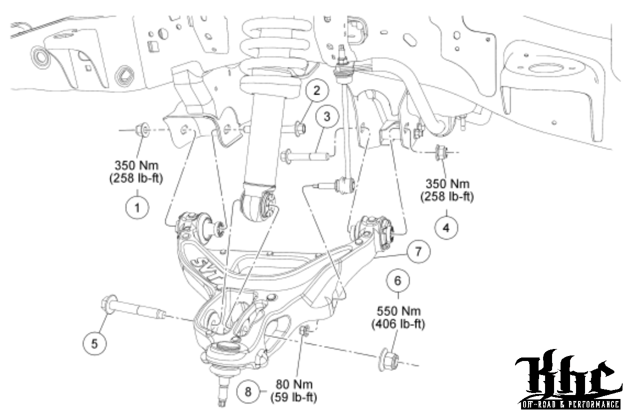 Pair SVT Raptor Lower Control Arm