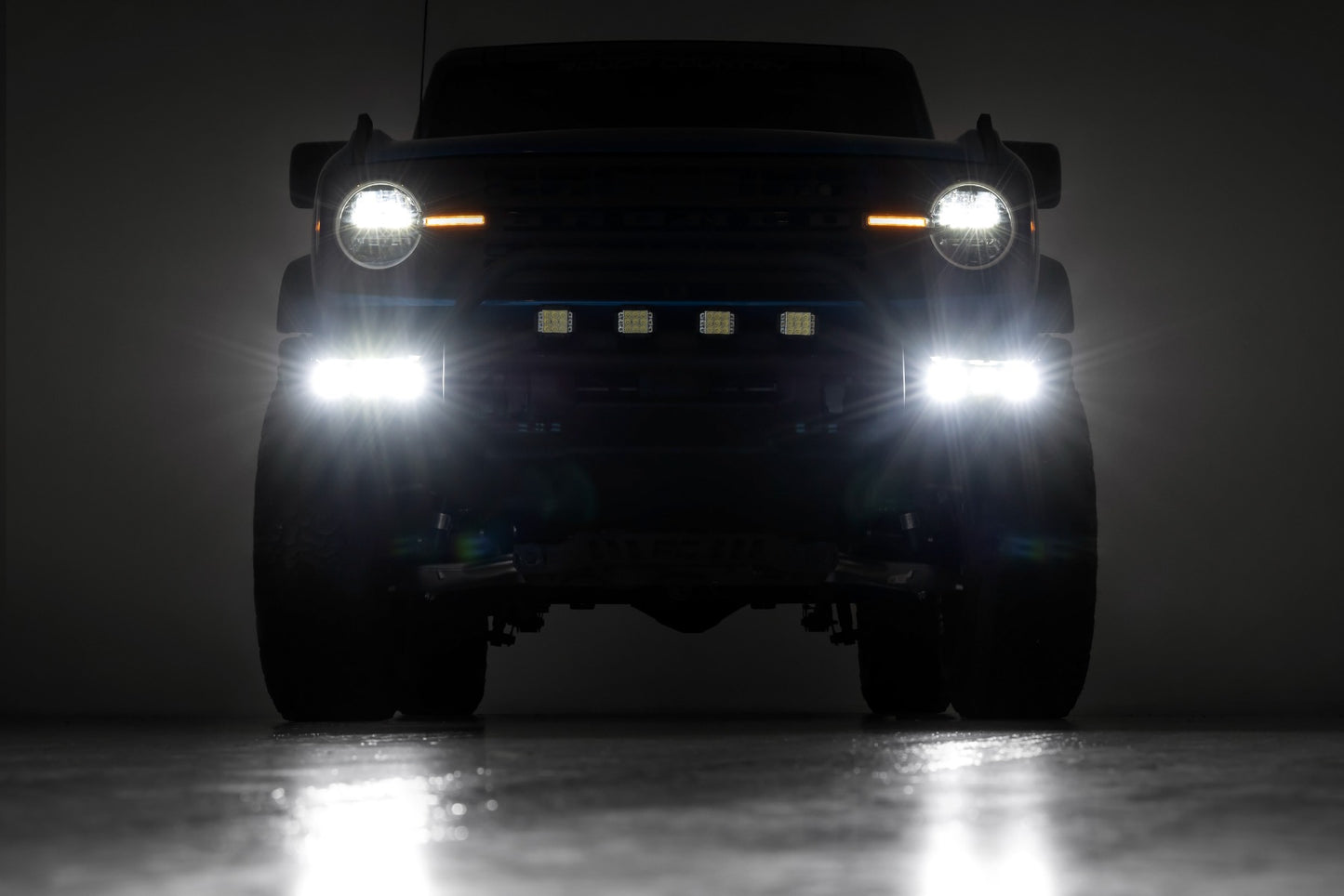 Rough Country - TRIPLE LED FOG LIGHT KIT FORD BRONCO (2021-2022)