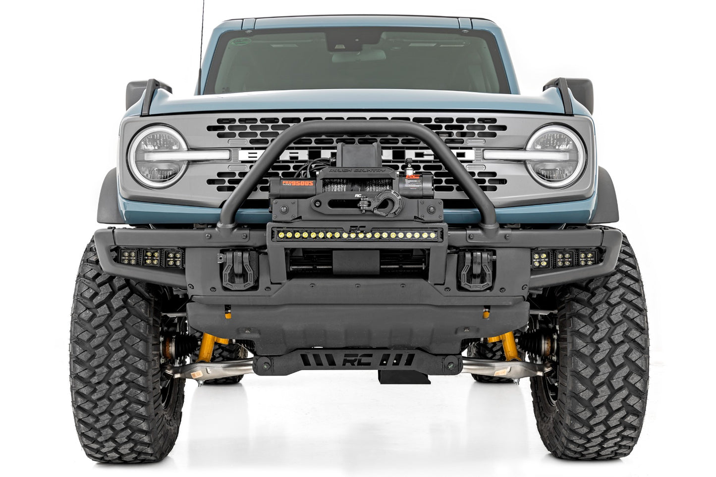 Rough Country - TRIPLE LED FOG LIGHT KIT FORD BRONCO (2021-2022)