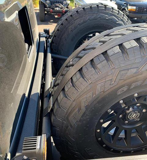 2 Inch Tire Straps For In Bed Chase Racks (Pair)