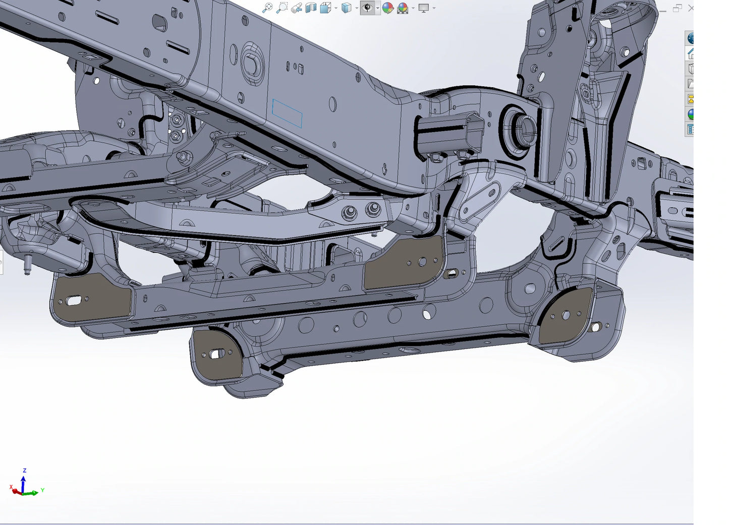 Foutz Motorsports (FMI Racing) - 2021 - UP BRONCO LOWER ARM PIVOT GUSSET KIT (slotted or fixed LCA holes)