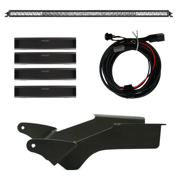 Rigid Industries - 2021 Bronco Roof Rack Light Kit with a SR Spot/Flood Combo Bar Included