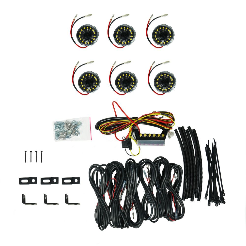 Cyclone V2 LED 6-Light - Rock Light Kit