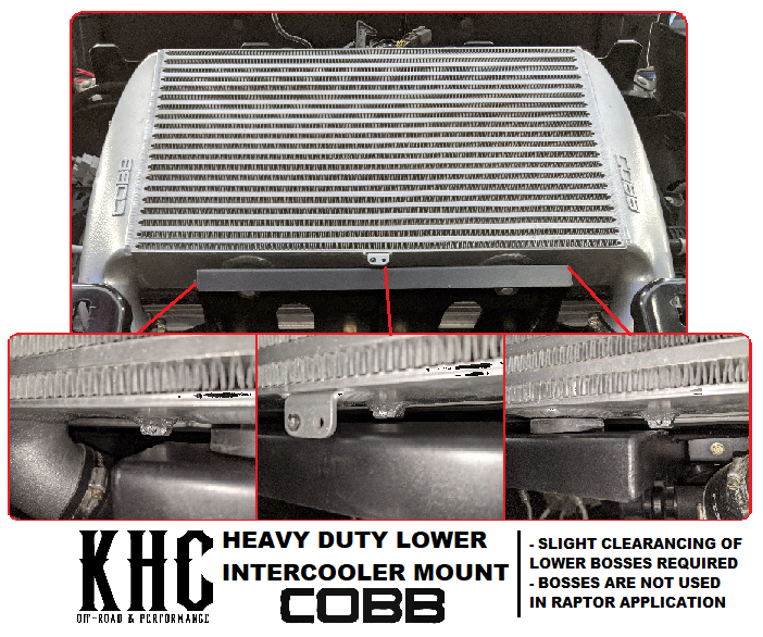 KHC Heavy Duty Lower Intercooler Mount (Gen 2 Raptor & Gen 13 F150)