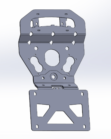 Bronco 6G Rear Third Brake Relocation Plate / Chase Light Mount