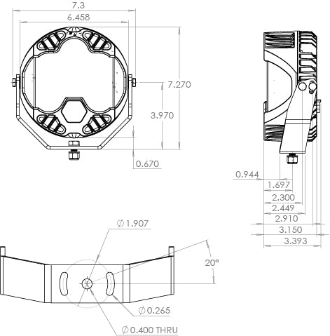 Baja Design LP6 PRO, LED