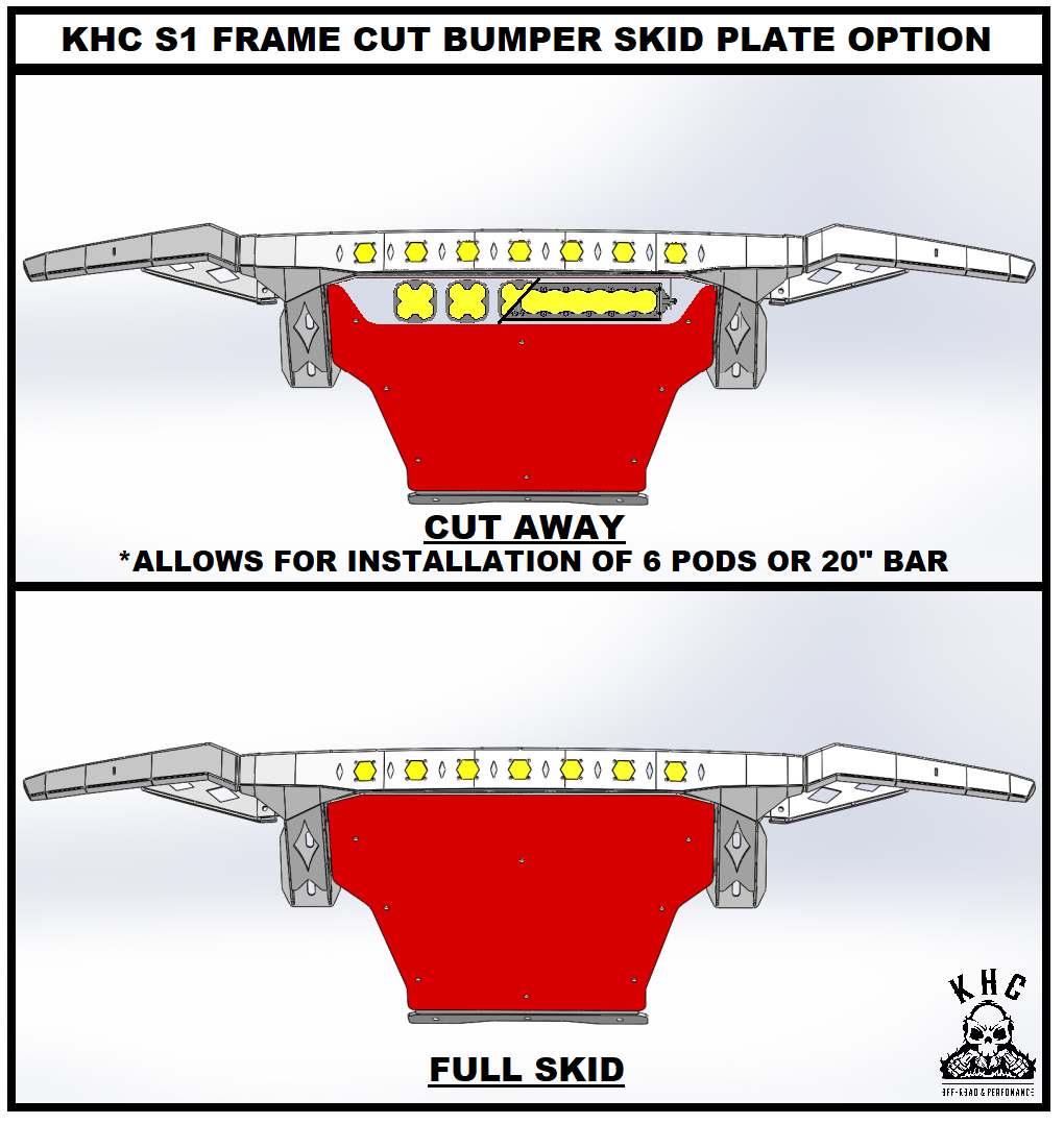 KHC Off-Road Frame Cut Bumper - Ford Raptor & Gen 13 F150 (Raptor Swapped)