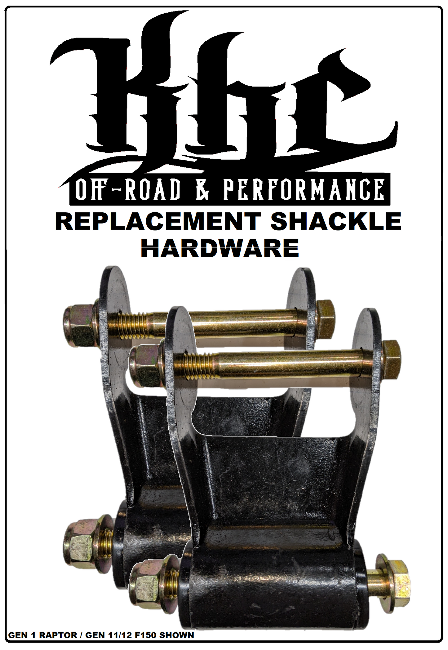 KHC Off-Road F150 & Raptor Replacement Shackle Hardware