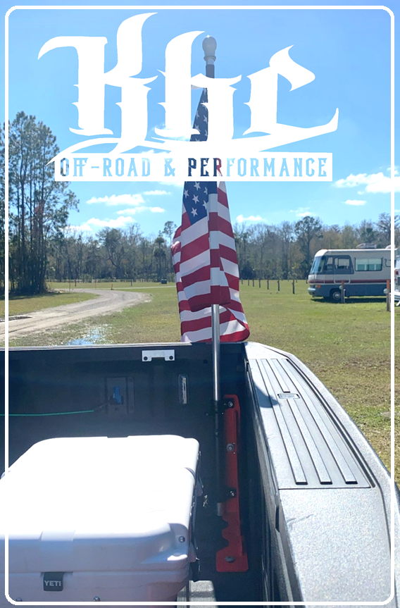 KHC Off-Road Bolt In Bed Mounted Flag / Antenna Holder