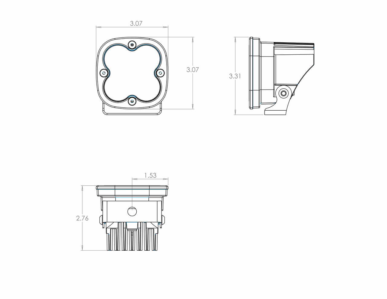 Baja Designs Squadron/Squadron-R SAE Wide Cornering (Pair)