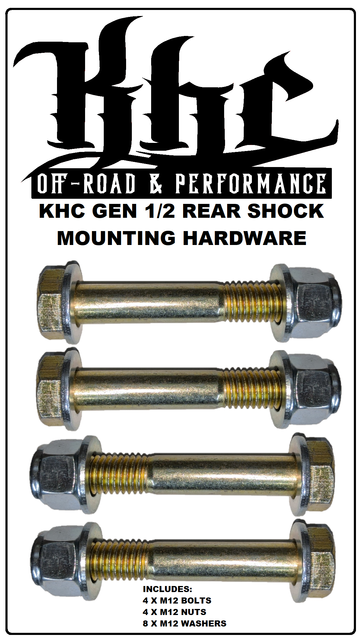 KHC Off-Road Ford F150 & Raptor Rear Shock Mouting Hardware