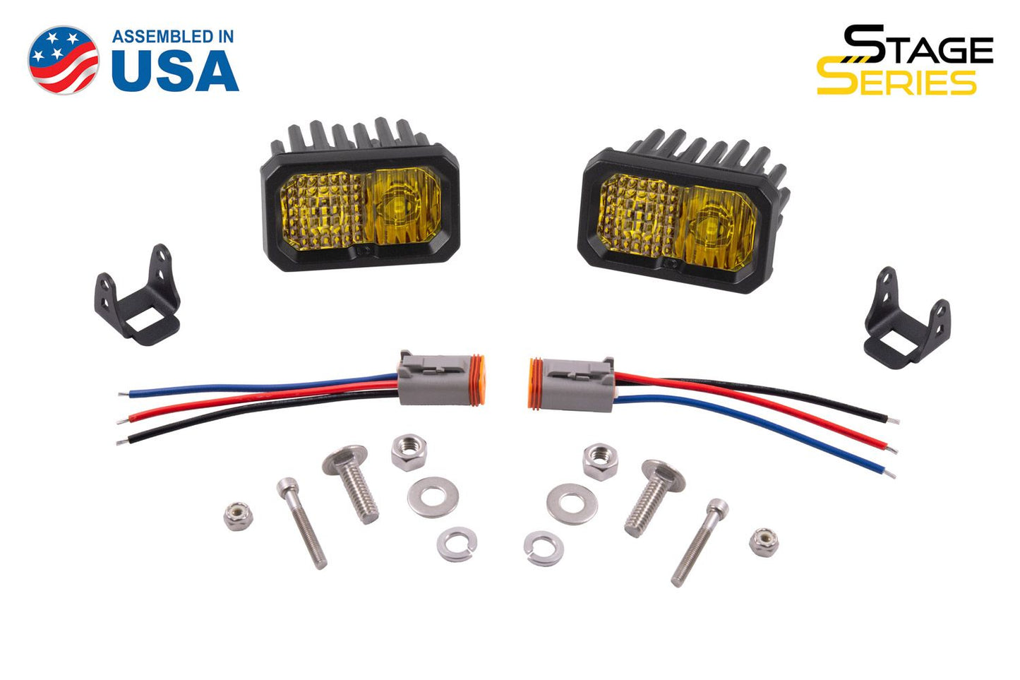 Diode Dynamics - Stage Series 2" Yellow Standard LED Pod