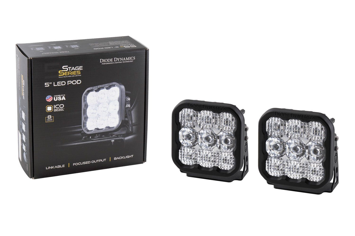 Diode Dynamics - Stage Series 5" White LED Pod