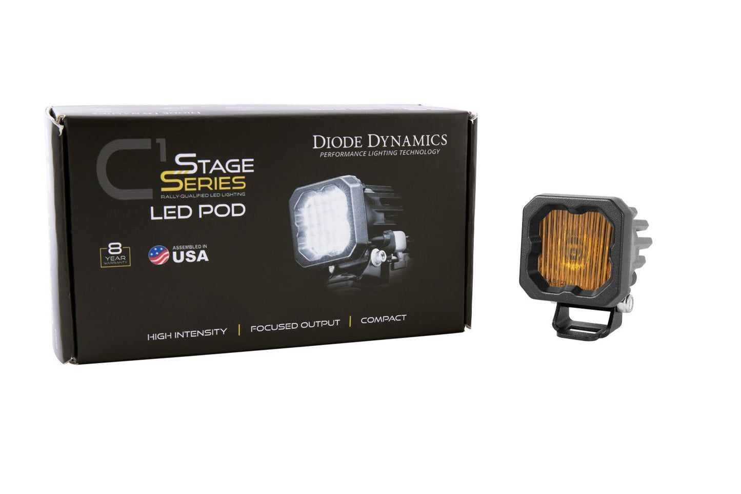 Diode Dynamics - Stage Series C1 Yellow Standard LED Pod