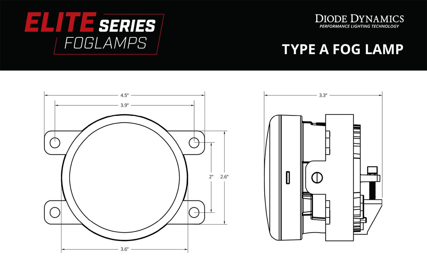 Elite Series Fog Lamps for 2014-2022 Subaru Forester (pair)