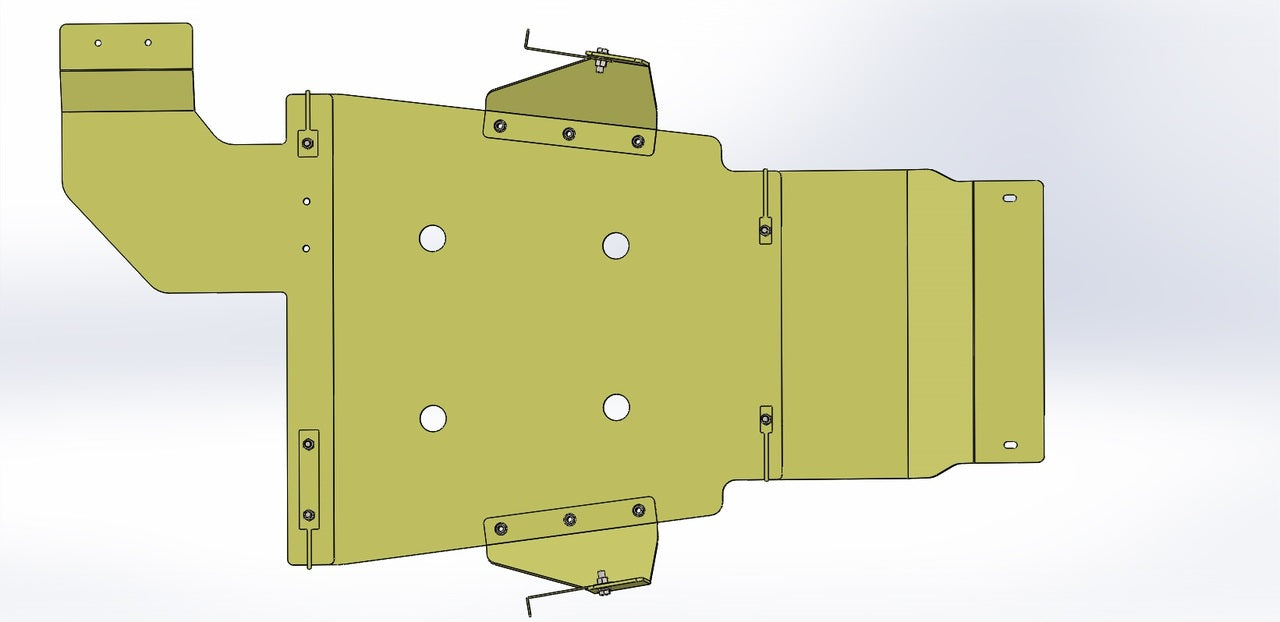 KHC Off-Road Full Coverage Skid Plate Kit, 2017-Current Raptor & 15-Current F150