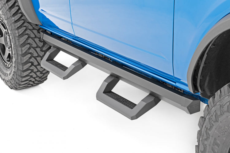 Rough Country - SR2 ADJUSTABLE ALUMINUM STEP | FORD BRONCO 4WD (2021-2022)