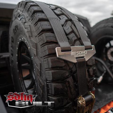 2 Inch Tire Straps For  In Bed Chase Racks (Pair)
