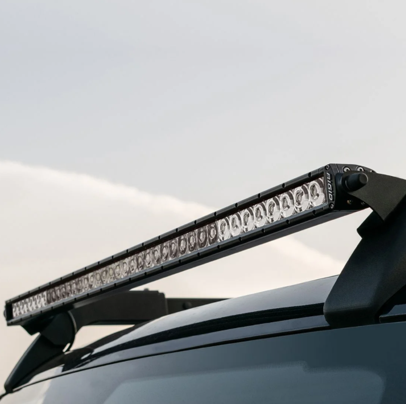 Rigid Industries - 2021 Bronco Roof Rack Light Kit with a SR Spot/Flood Combo Bar Included