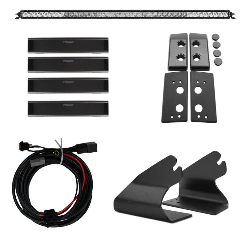 Rigid Inductries -  2021 Bronco Roof Line Light Kit with a SR Spot/Flood Combo Bar Included