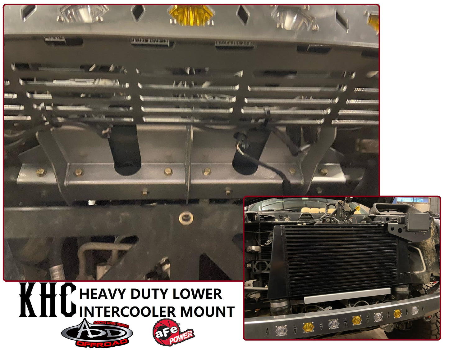 KHC Heavy Duty Lower Intercooler Mount (Gen 2 Raptor & Gen 13 F150)