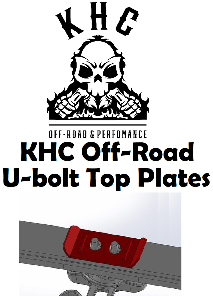 KHC F150 / Gen 1 & 2 Raptor U-Bolt Top Plates