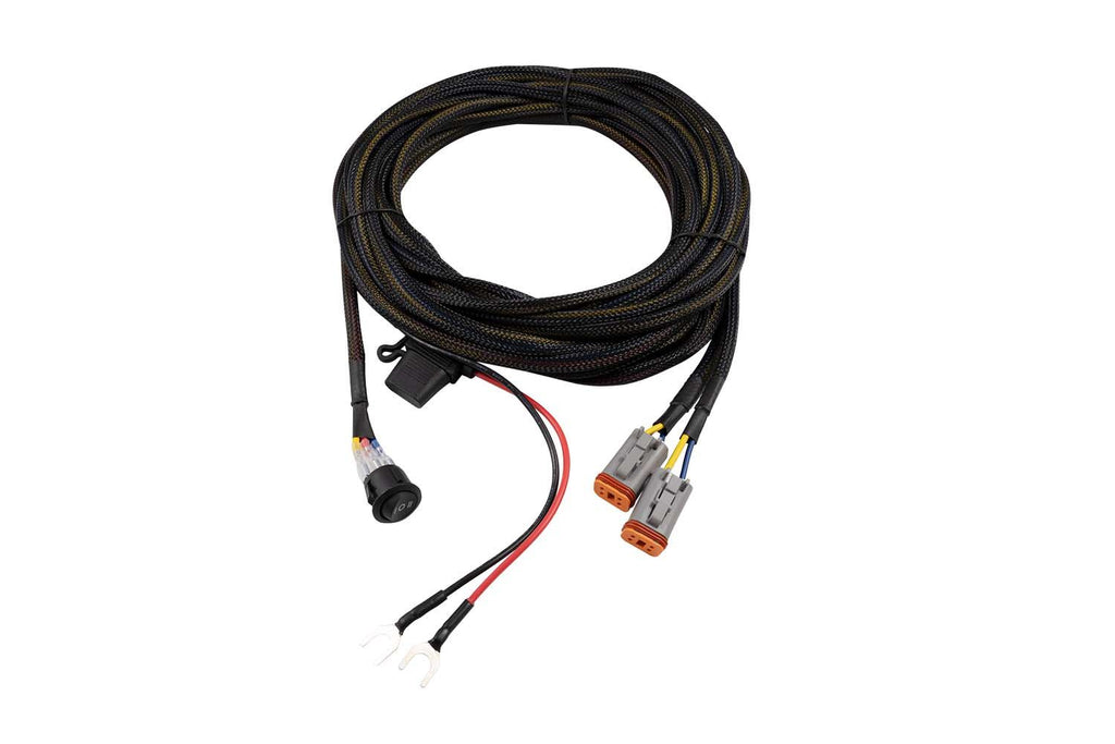 Diode Dynamics - Light Duty Dual Output 4-pin Wiring Harness (Stage Series w/ Backlight)