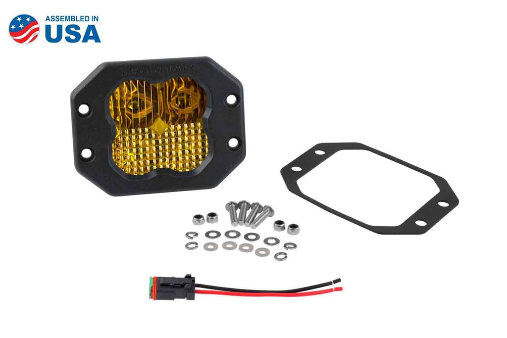 Diode Dynamics - Stage Series 3" SAE/DOT Amber Flush LED Pod (single)