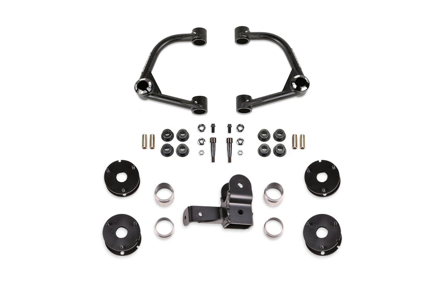 Fabtech - 4″ UNIBALL UCA LIFT KIT – FRONT SHOCK SPACERS & REAR SHOCK SPACERS