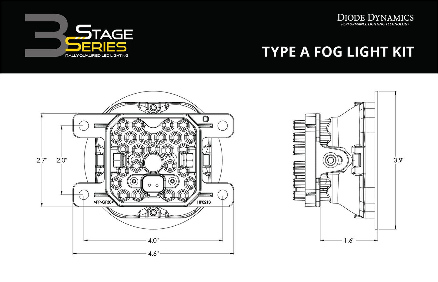 SS3 LED Fog Light Kit for 2022 Subaru Outback Wilderness